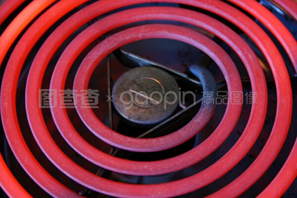 紅色熱電爐線圈